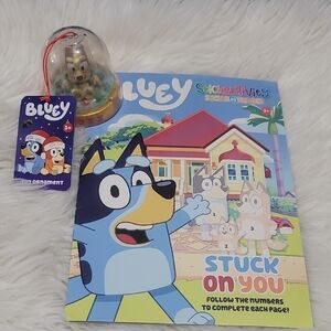 Bluey Sticker Activity Book and Ornament Set